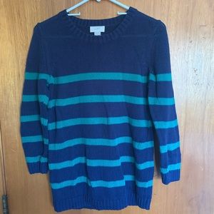 LOFT striped knit sweater